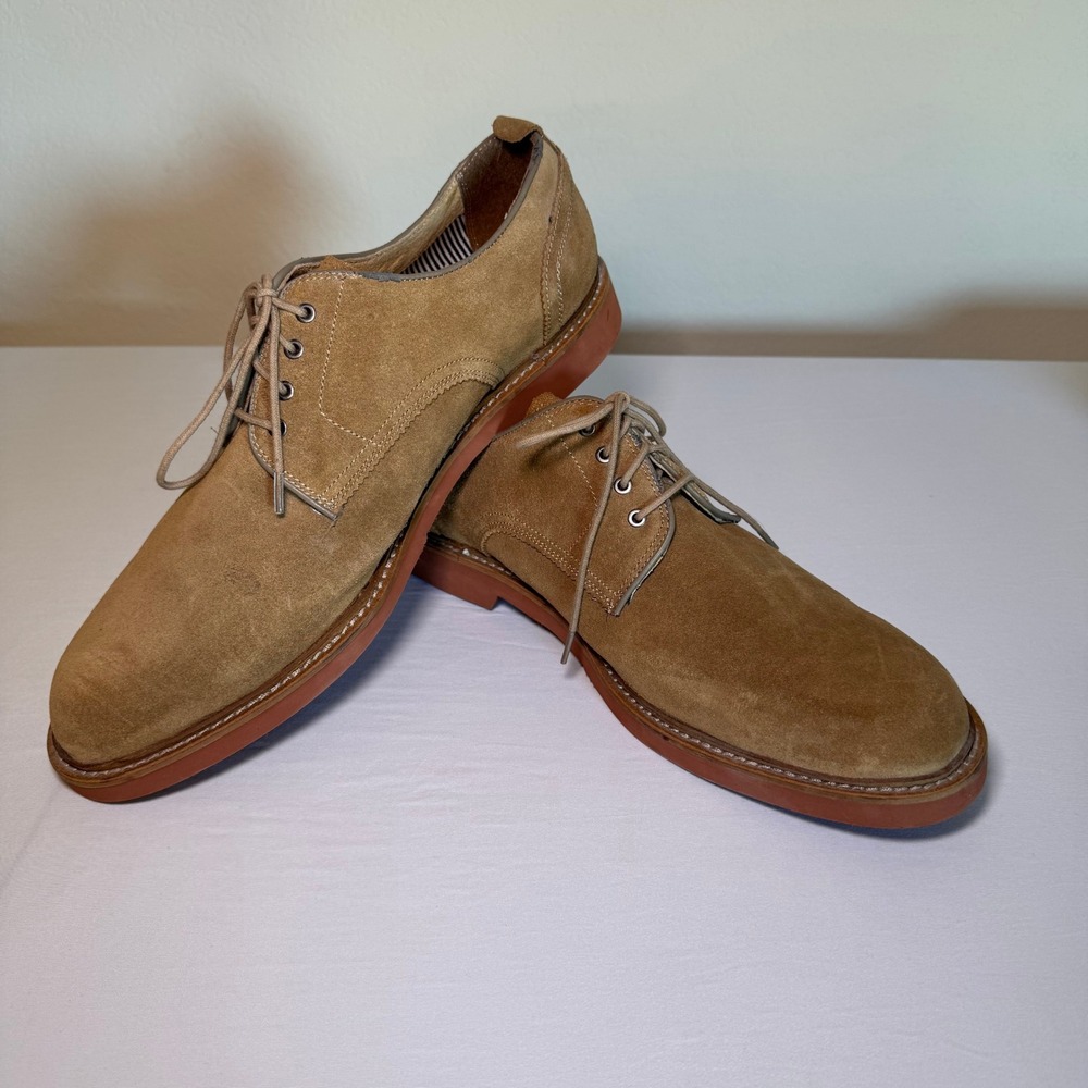 Florsheim Mens Tan Suede Oxford Dress Shoes Size 12 M